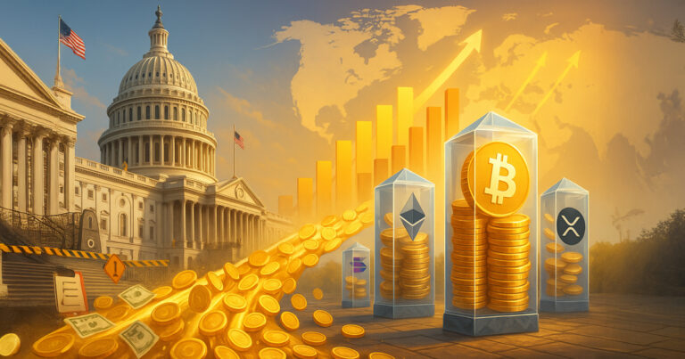 US shutdown and weak jobs data drive record $6B crypto inflows